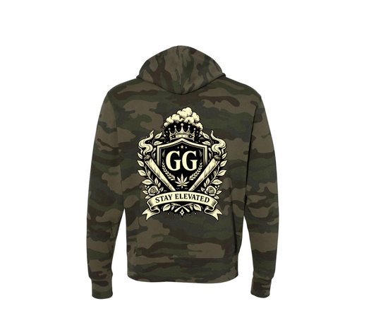 Camo Elevated Zip Up Hoodie PRE-SALE