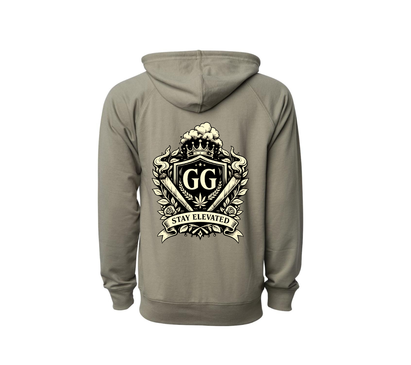 Olive Elevated Zip Up Hoodie LIMITED EXTRAS