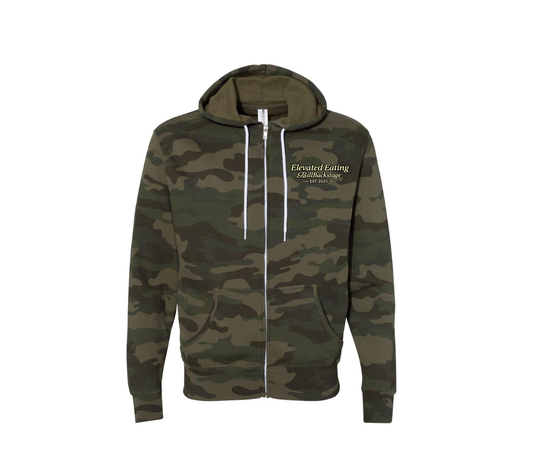 Camo Elevated Zip Up Hoodie PRE-SALE