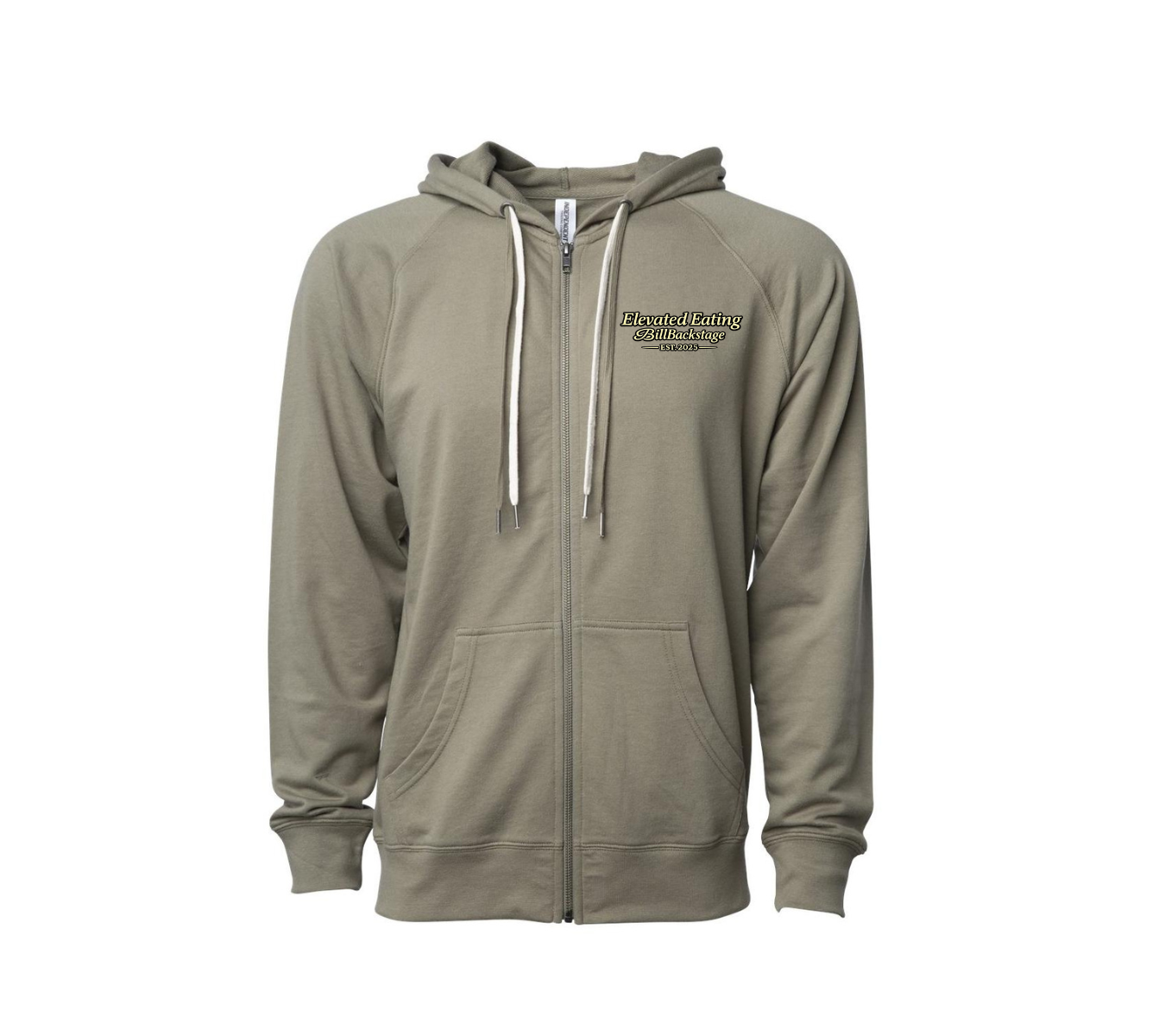 Olive Elevated Zip Up Hoodie LIMITED EXTRAS