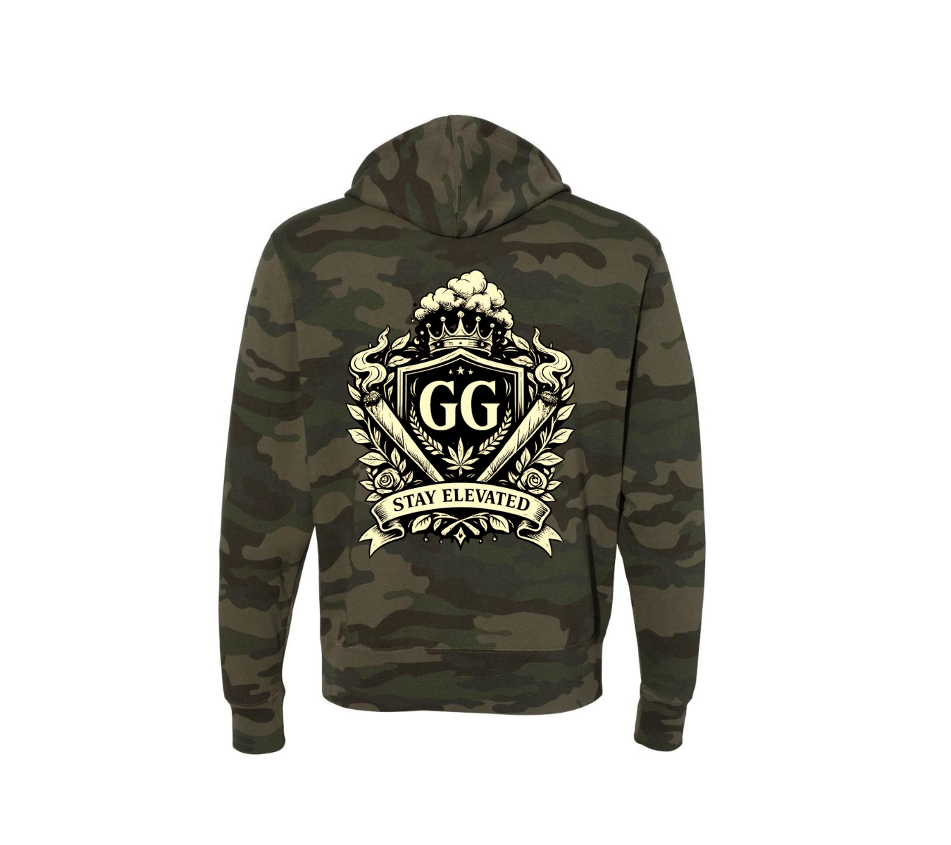 Camo Elevated Zip Up Hoodie LIMITED EXTRAS